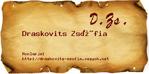 Draskovits Zsófia névjegykártya