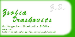 zsofia draskovits business card